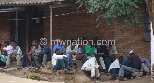 Some Malawians in desperate search for employment at labour office in Blantyre
