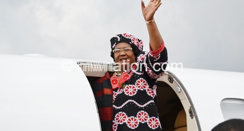 Former president the Joyce Banda  has been outside the country for the past year