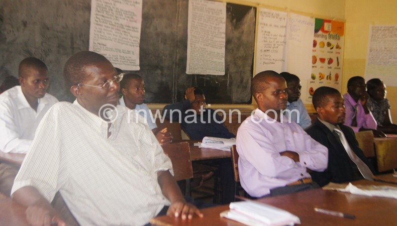 Some of the teachers who participated in the training 