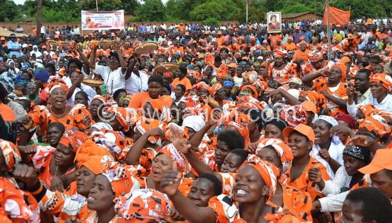PP supporters at a recent rally 
