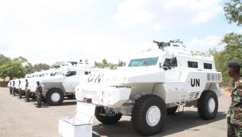 Flashback: Armoured personnel carriers being commissioned for the UN peacekeeping mission in the DRC