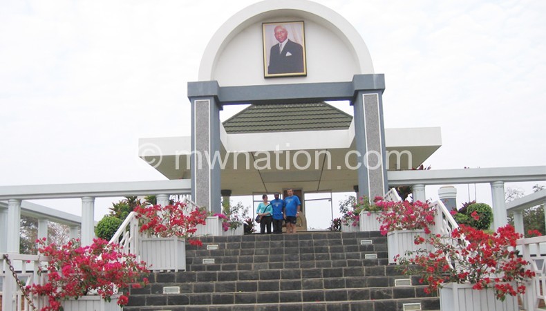 Founding president the late Hastings Kamuzu Banda mausoleum