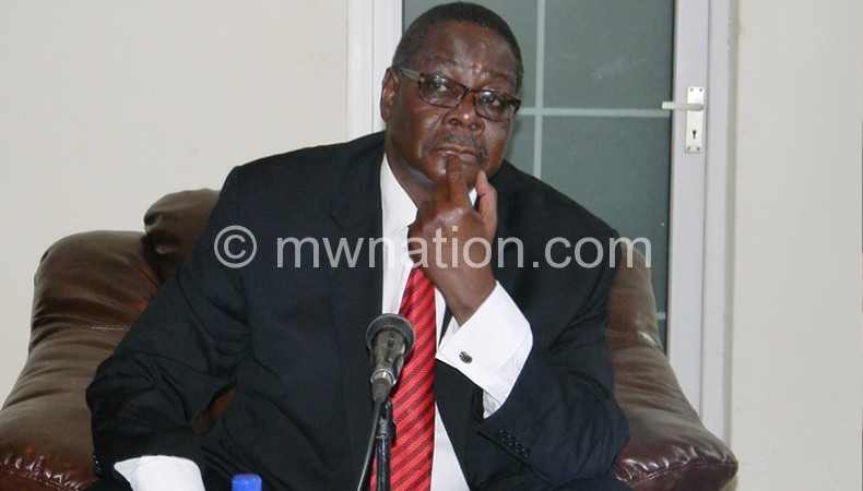 Told to be watchful: Mutharika