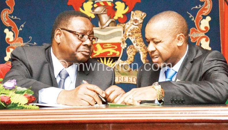 Govt claims Mutharika and Chilima will not share the presidencial cake with a third person