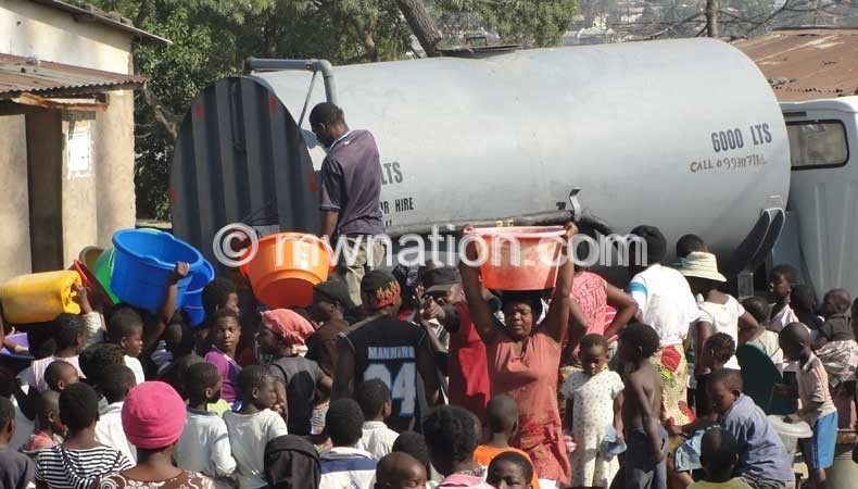 Water scarcity remains a challenge in Blantyre