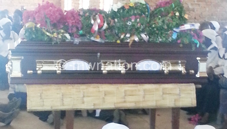 Nyathole's coffin 