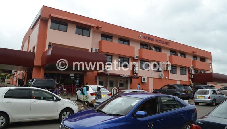 Up for sale: The MSB head office complex in Blantyre 