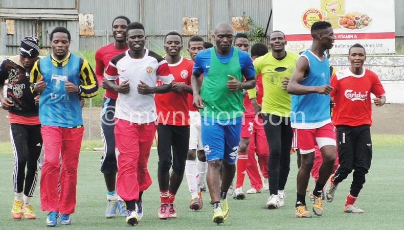Bullets players caught training on Monday