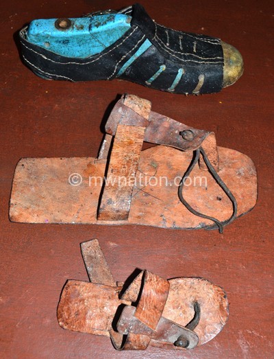 Some of Alfonso’s hand-made sandals