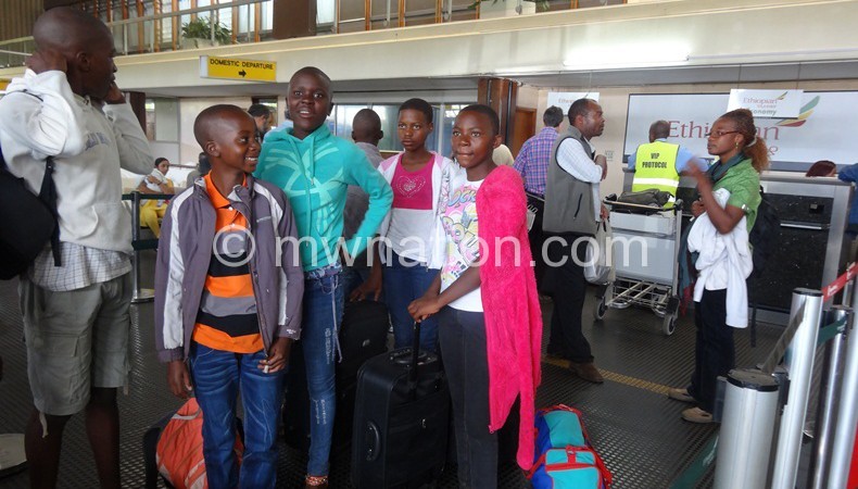 Students captured at KIA leaving for a similar trip in 2013