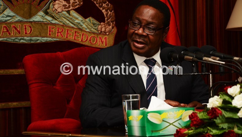 Faulted on appointments: Mutharika