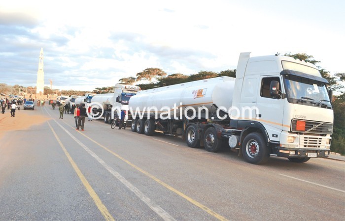 The Zimbabwe route was introduced as a temporary measure to transport fuel