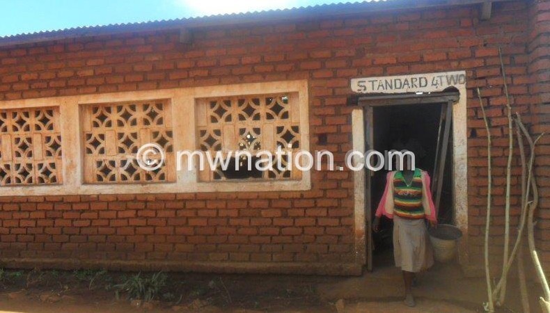 A classroom block at the school where funds were mismanaged