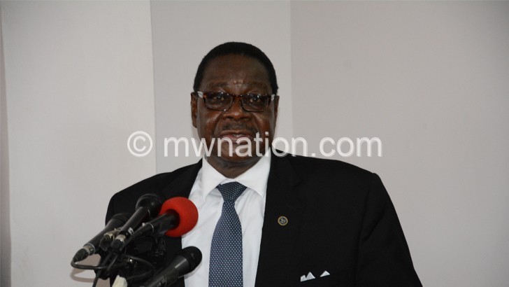 Mutharika: Govt is ready to support 