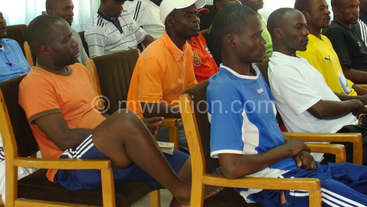 Flashback: Coaches during the April CAF a Licence course