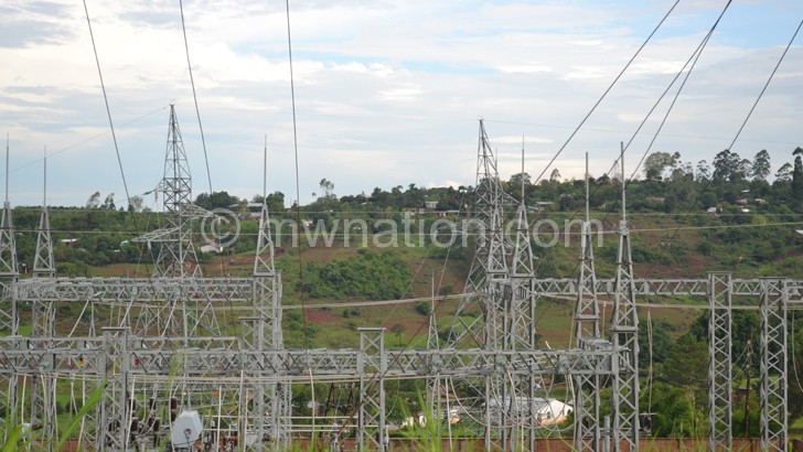 An Escom power grid carrying electricity across the country 