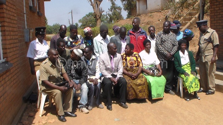 Chiradzulu Police officers with the counsellors