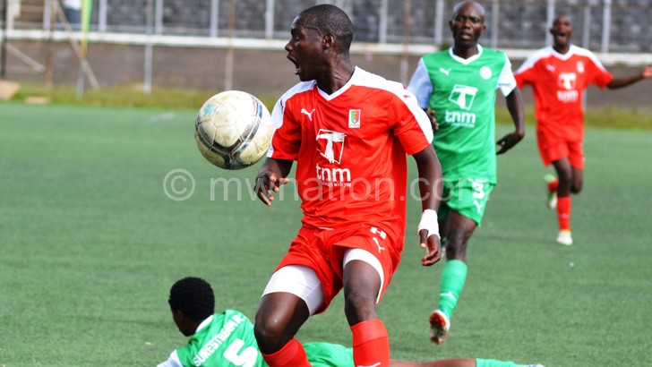 Leading scorer Bokosi with the ball in a recent  Super League match