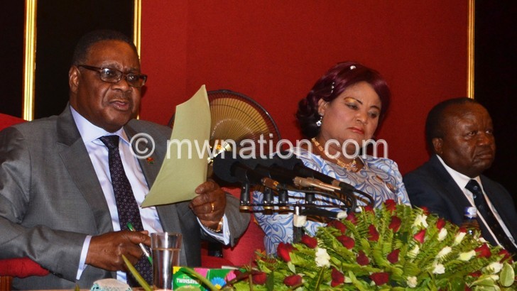 Accused of being insensitive to Malawians’ plight: Mutharika