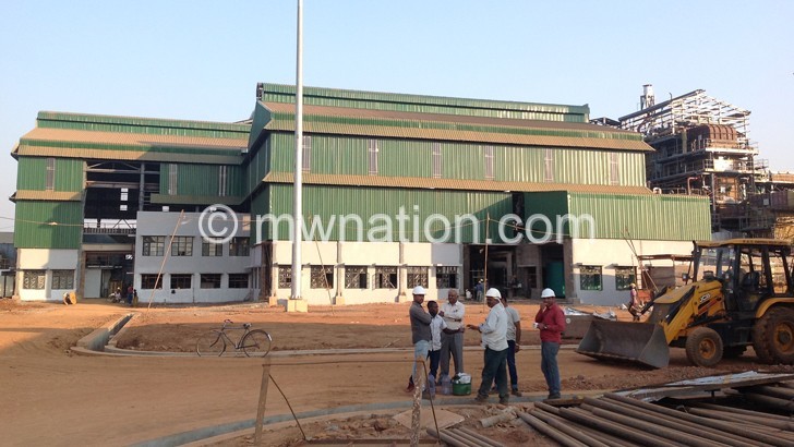 The sugar processing factory in Salima is expected to be completed end October