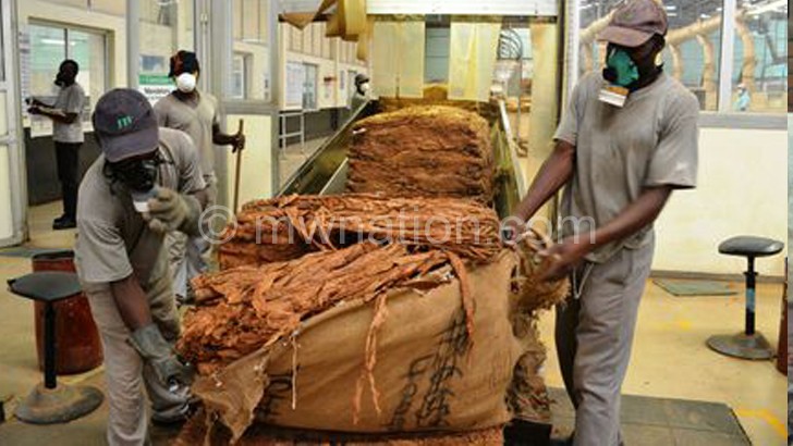 JTI Leaf Malawi factory in Lilongwe processing IPS burley tobacco