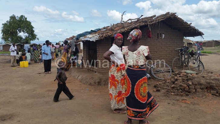 Jombo villagers settling down in their new environment
