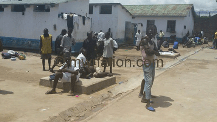 Inmates relax within Mzuzu Prison in this file photo