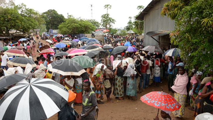 As hunger continues to bite huge crowds thronging Admarc depots have become order of the day