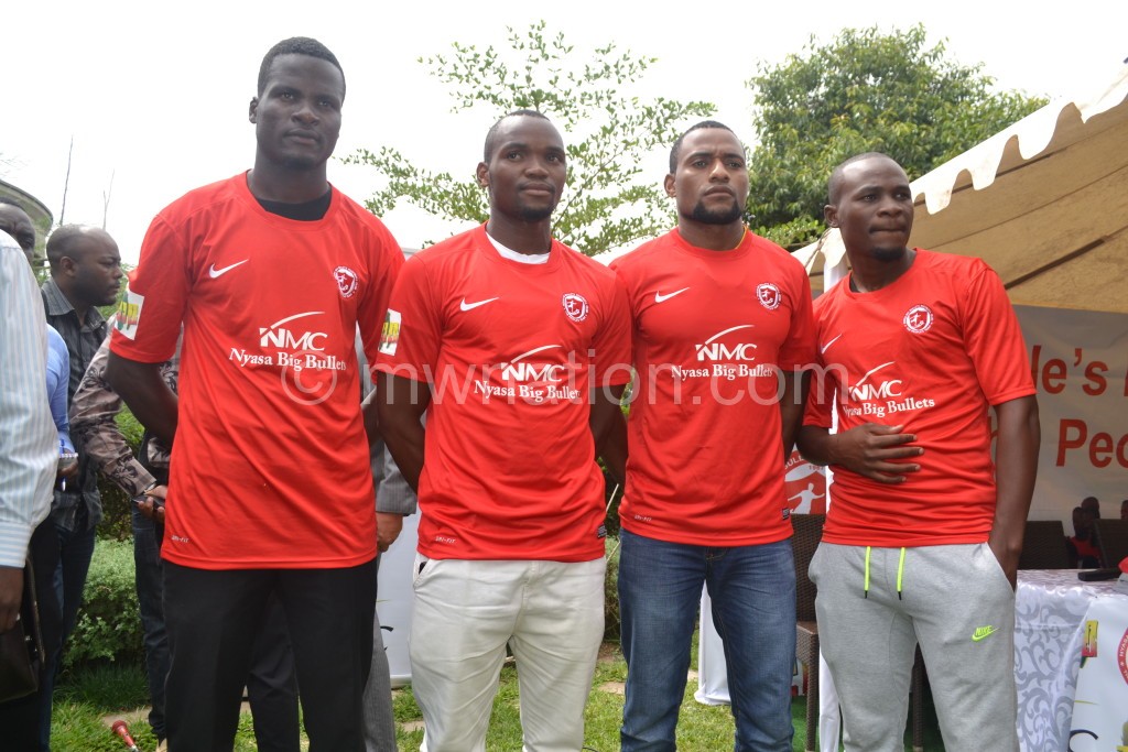 The new signings: From left Kakhobwe, Lanjesi, Zoya and Sulumba