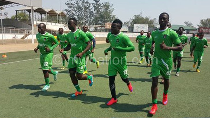 Flames limbering up for their 2018 World Cup qualifier against Tanzania last year