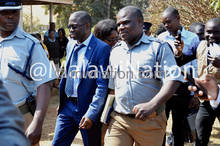 Kasambara leaves the court premises in Lilongwe after the conviction