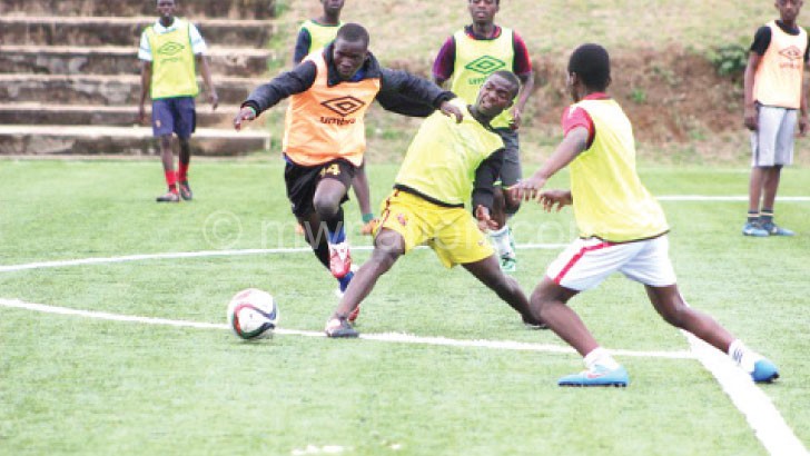 Previous: Under-17 players undergoing trials at Mpira Stadium in Chiwembe, Blantyre