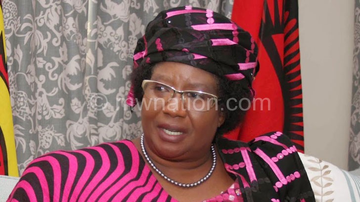 Former president Joyce Banda