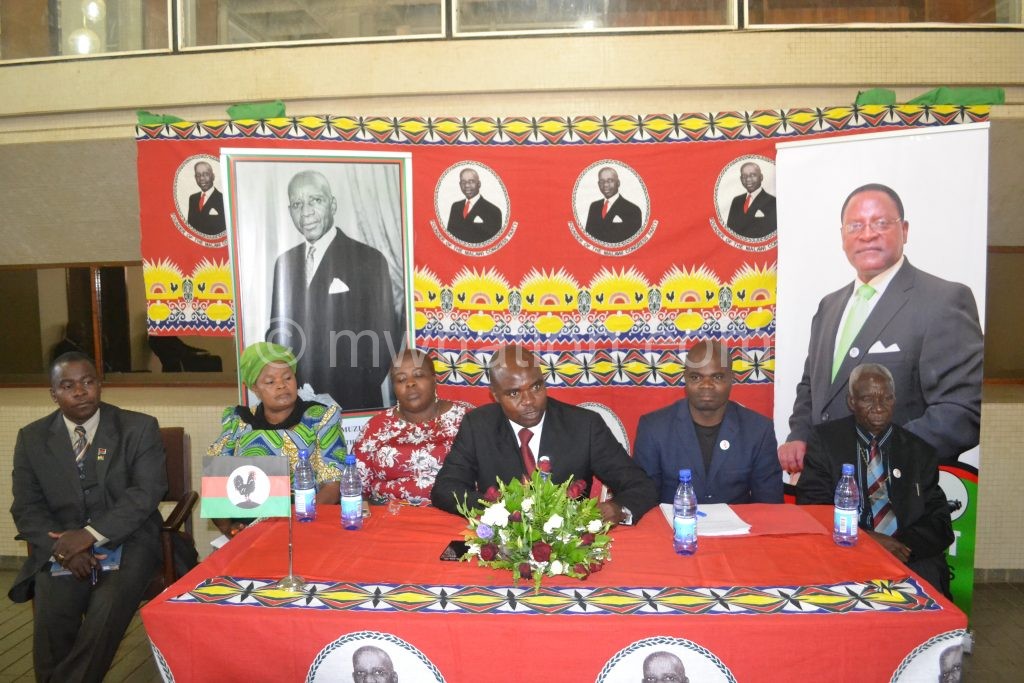 MCP officials addressing the press on Monday