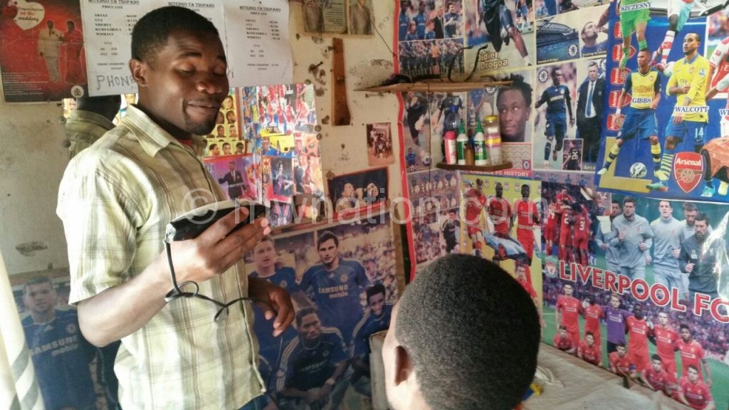 Smallscale business such as barber shops have been affected by power outages
