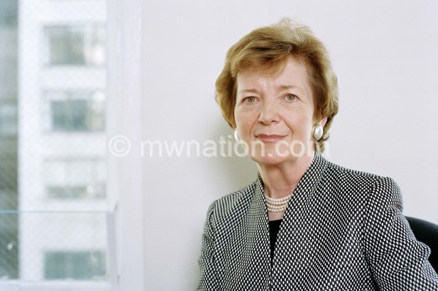 Former Irish President Dr Mary Robinson