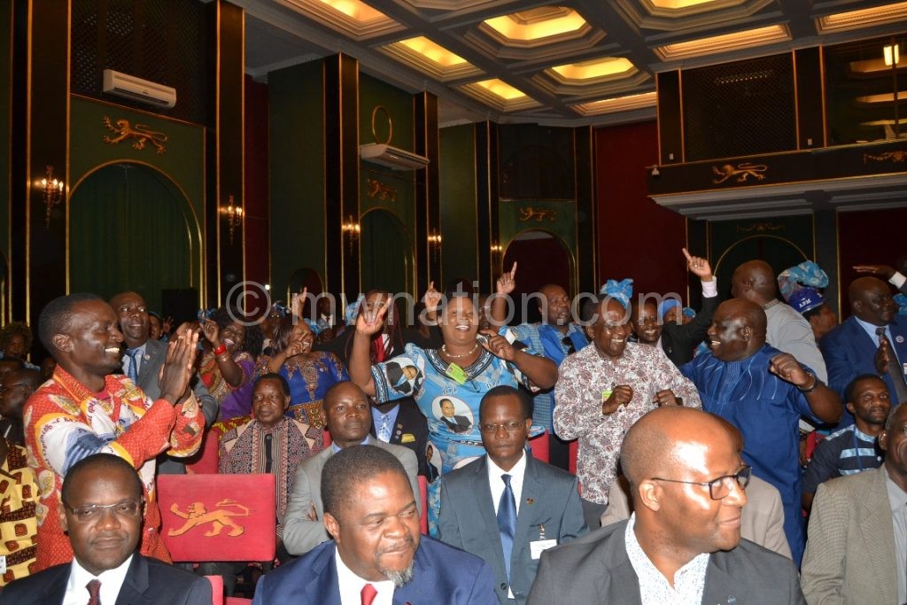 Party officials and Cabinet ministers outnumbered journalists at Mutharika’s October 21 news conference