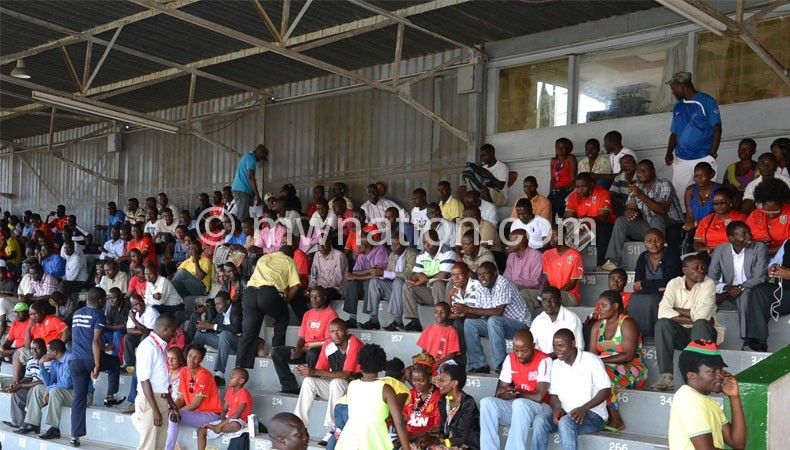 Some of the fans who did not impress Zimbabwe Warriors players on Wednesday