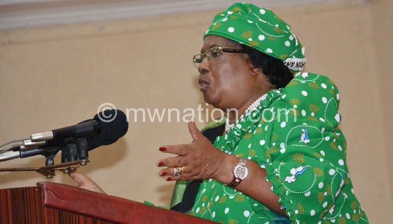 Former President Joyce Banda