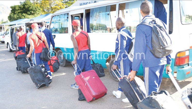 Chad’s Sao board buses upon arrival at Chileka Airport