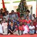President Peter Mutharika and first lady Gertrude Mutharika pose with children during a christmas party at Kamuzu Palace on Wednesday