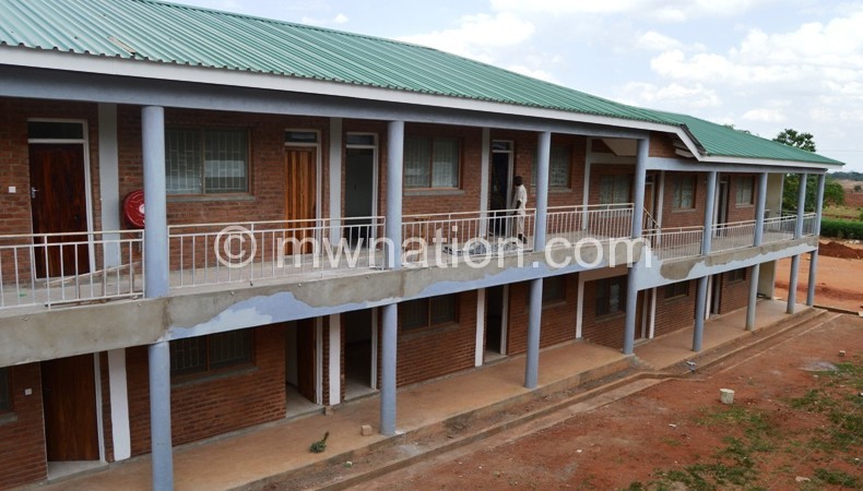 Some of the new hostels under construction at Luanar