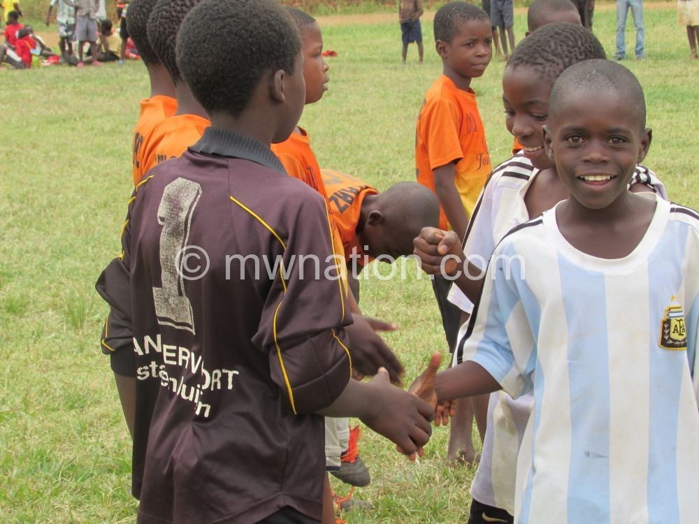 Young footballers like these are being developed at Chigoli