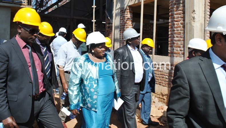 The MPs pictured during the tour of the sugar cane project in 
Salima on Wednesday