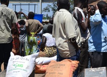 Fisp beneficiaries wait to buy the farm inputs