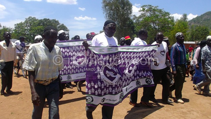 Machinga chiefs march to raise awareness on care for 
premature births