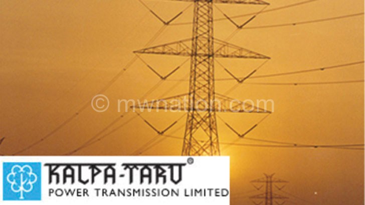 A transmission pole erected by Kalpataru elsewhere in the world