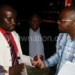 Matipwiri (R) discussing with Nyirenda (L) after the briefing as another boxing official Bester Saopa looks on