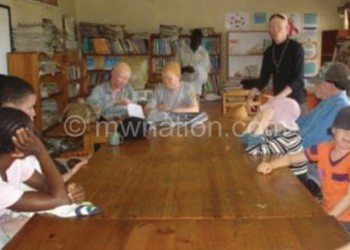 People with albinism captured 
during the meeting
