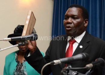 Flashback: Chaponda taking ministerial oath in 2014
